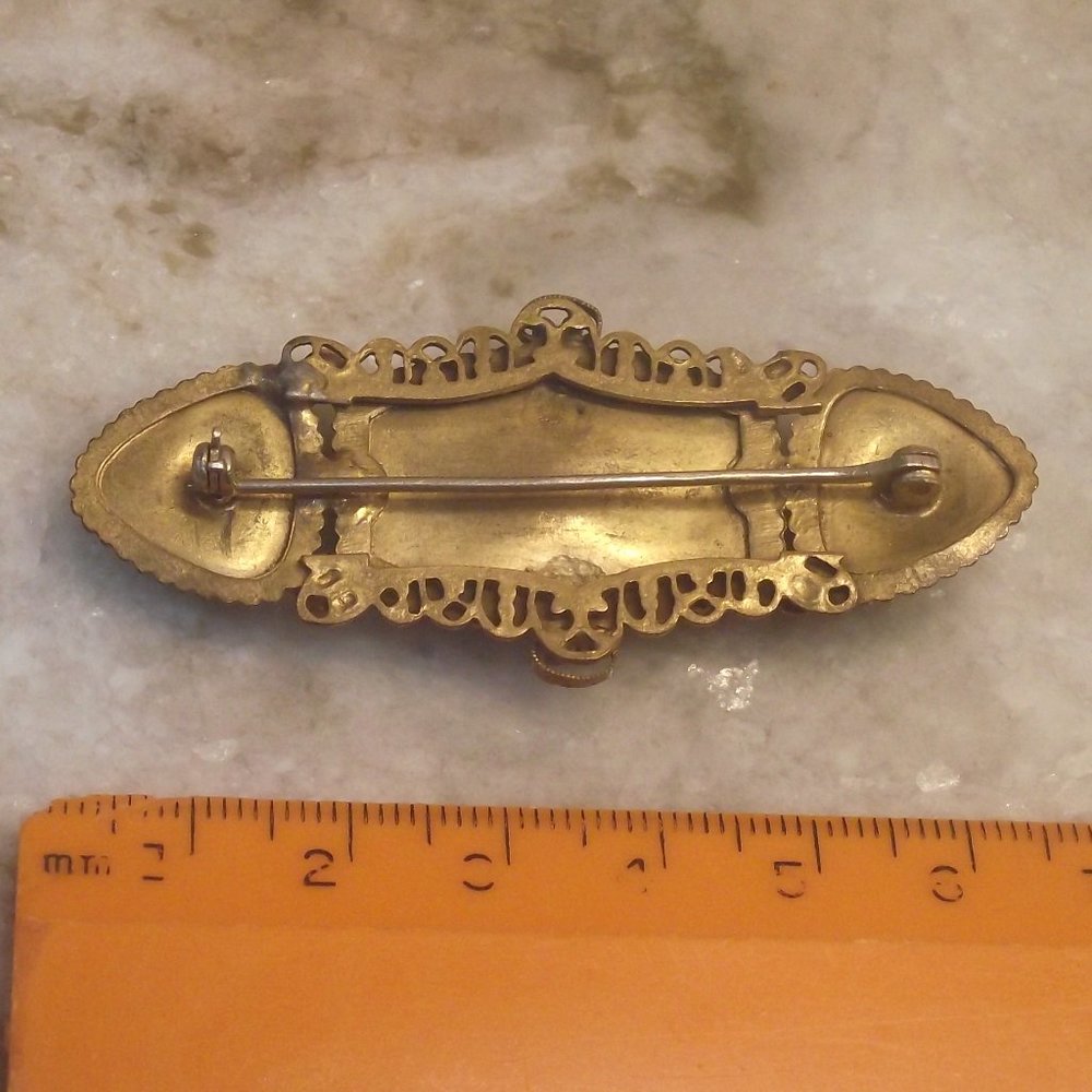 Micro Mosaic pin black fancy - Picture 2 of 2